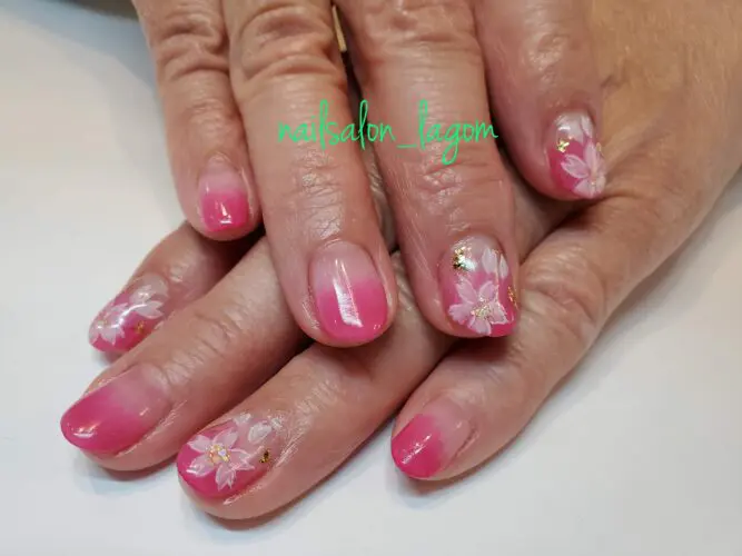 グラデーション×桜