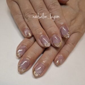 限定ネイル(メッシュフレンチ)