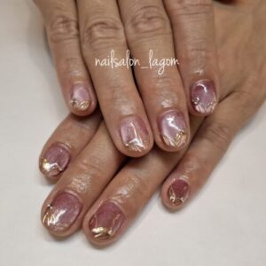限定ネイル(メッシュフレンチ)