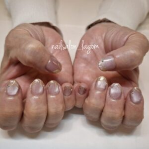 限定ネイル(メッシュフレンチ)