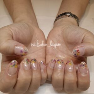 ドライフラワーネイル