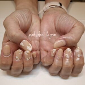 限定ネイル(ニュアンスフラワー)