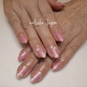 限定ネイル(ニュアンスフラワー)