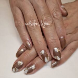 限定ネイル(ニュアンスフラワー)