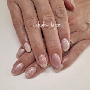 11月の定額ネイル(プッチ風)