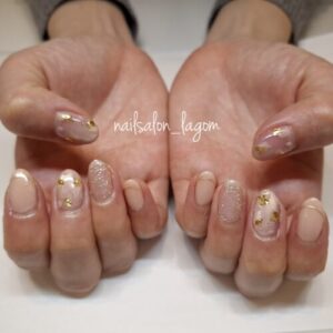 12月の定額ネイル(マグレオパード)