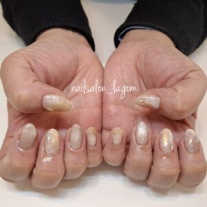 2月の定額ネイル(ハケライン×インク)