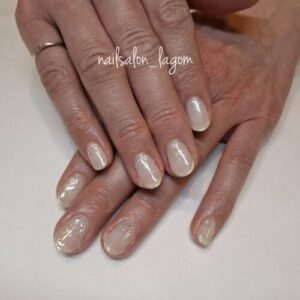 3月の定額ネイル(スキニーミラー×フラッシュ)