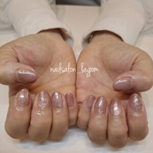 3月の定額ネイル(カラー＆マググラデ)