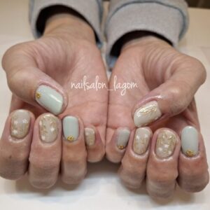 限定ネイル(ミラーボタニカル)