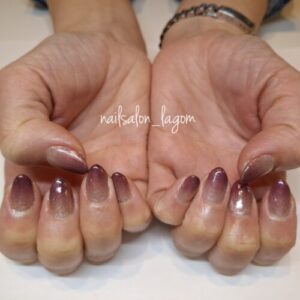 3月の定額ネイル(カラー＆マググラデ)