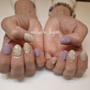 限定ネイル(ミラーボタニカル)