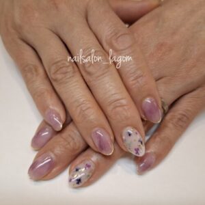 押し花ネイル