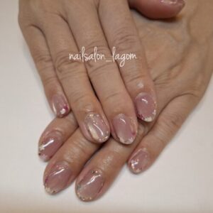 4月の定額ネイル(フラワーアート)