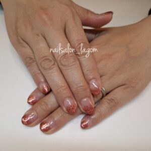 ラメグラデーション(ワイン)