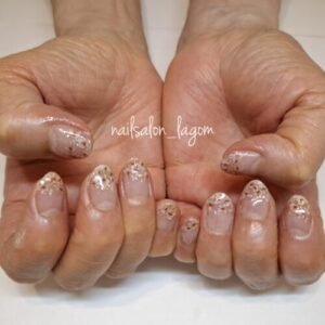 5月の定額ネイル(ドライフラワーグラデ)